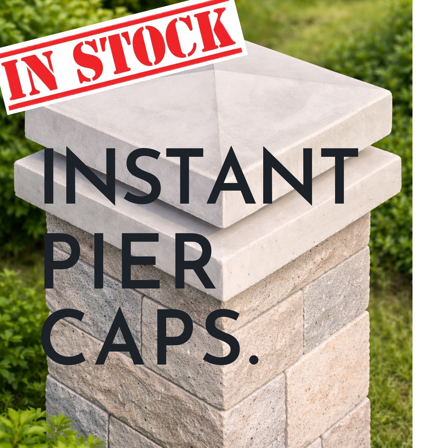 In Stock Now – Pier Caps Ready to Go Upgrade your fence and gate pillars with high-quality, stylish pier caps. Multiple designs available for fast pickup or dispatch.